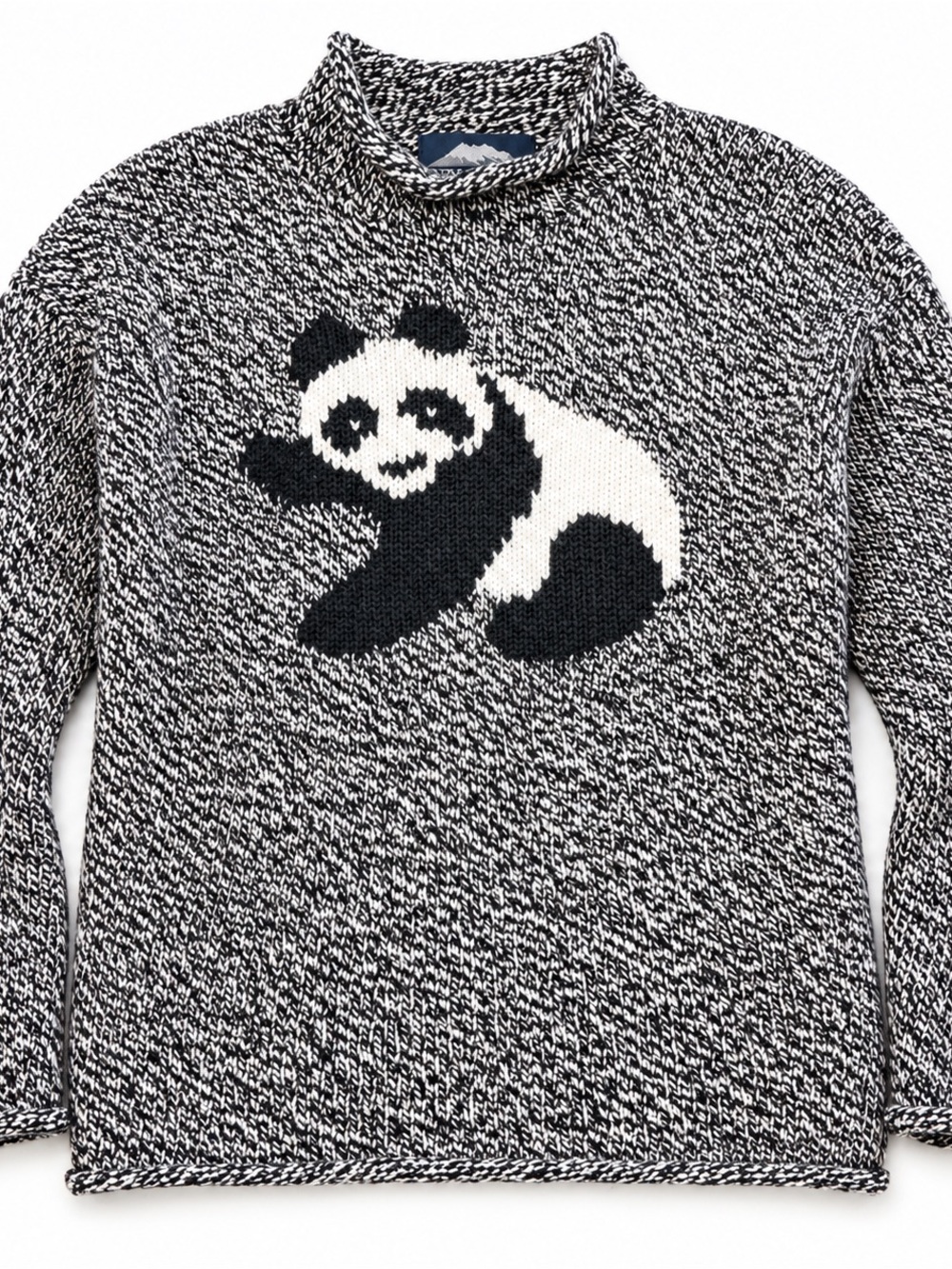 Vintage Rey Wear Panda Sweater Hand Knitted Bolivia M/L